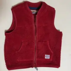 ミキハウス ベビーベスト 赤