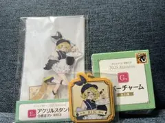 グッスマくじ 初音ミク　E賞 アクリルスタンド 鏡音リン　G賞ラバーチャーム