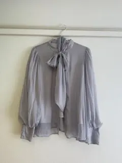 NICE CLAUP リボンブラウス