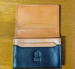 TAKEO KIKUCHI レザー二つ折り財布 ブラック