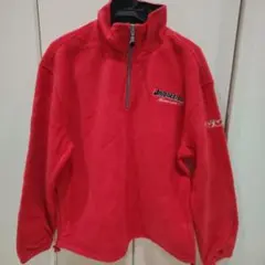 【新品】Bridgestone 赤 ハーフジップ フリースジャケット　Lサイズ