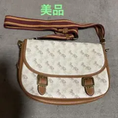 COACHショルダーバッグ ベージュ/ブラウン