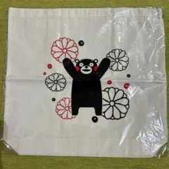 さ*ン様 くまモン トートバッグ ベージュ キャンバス製 くまモンコーデュロイ保
