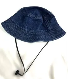 無印良品　帽子　デニム バケットハット ダークブルー　56.5〜59cm