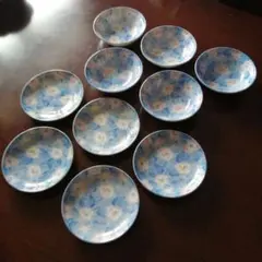 有田焼　昭峰　花柄皿5枚　花柄小鉢5客