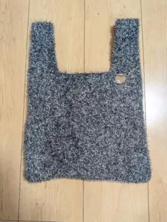 OPAQUE.CLIP ラメニット トートバッグ シルバーのサムネイル