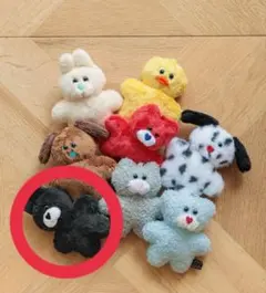 LOWRYS FARM 【mojojojo】トイキーホルダー　BLKウサギ