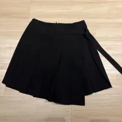 ルシェルブルー ブラック プリーツラップスコート