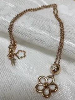 値下げ　フォリフォリ　フラワーネックレス