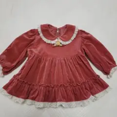 ワンピース　ベロア　80cm