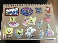 おすそわけ フレークシール ステッカー エンジェルブルー スポンジボブ