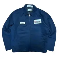 00s ワークジャケット ネイビー M スウィングトップ ヴィンテージ ブルゾン