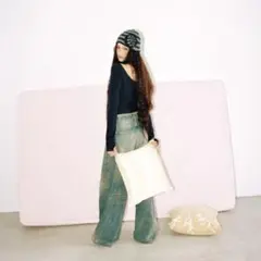 SEIRA×LAGUA BASIC MOTIF L/T NVY