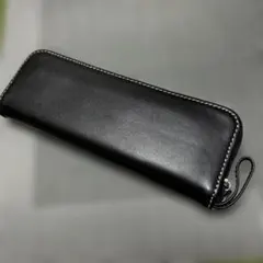 お値下げじした！レザー風ジッパー式マルチケース(ブラック)