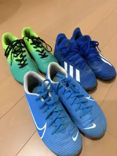 サッカーシューズ3足セットまとめて - メルカリ