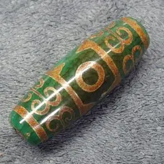 C20　セール商品　回紋虎牙三眼天珠　13.6✕39ミリ