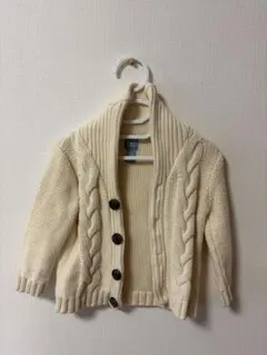babyGap アイボリー カーディガン 80/86