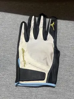 Mizuno 守備用手袋 ホワイト/ブラック　Ｍサイズ