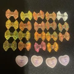 訳あり CCロゴ ネイルパーツ セット リボン ハート