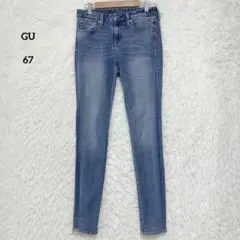 GU ジーユー デニムパンツ スキニーデニム ライトブルー W67 細身