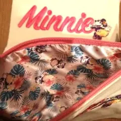 ディズニー フラガール ミニーマウス 刺繍 ポーチ ハワイ