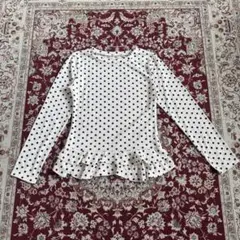 ドット 長袖トップス
