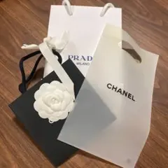 Chanel プラダ 紙袋 セット