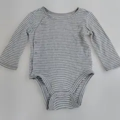 【き522】baby GAP ストライプロンパース 6-12ヶ月