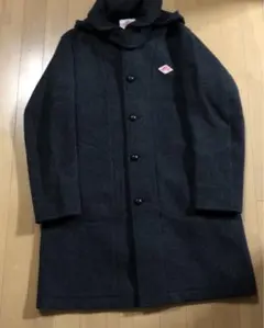 DANTON ライトパイル ウールモッサー フード付きコート