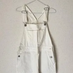 GU ホワイト サロペット Sサイズ