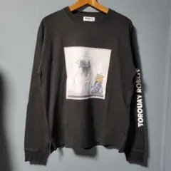 BRANDALISEDバンクシー ロンT M 黒 ロボット長袖Tシャツ袖プリントのサムネイル