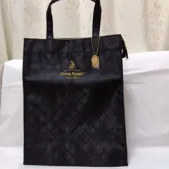 ピーターラビット ブラック A4対応トートバッグ　ノベルティ