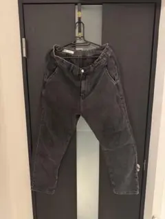 ZARA ブラックデニムパンツ ウエストゴム