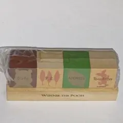 ディズニー❇️くまのプーさん❇️サイコロ スタンプ 4個セット(木製台付き)