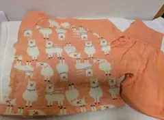 アルパカ キルト 腹巻き付きパジャマ 上下セット 95サイズ