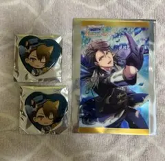 アイナナ　ナンジャタウン　キラキラハート缶バッジ　クリアビジュアルカード　龍之介