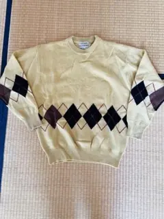 ウール100% ニット　ヴィンテージ　レトロ