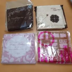 未使用　est タオルハンカチ　4枚セット