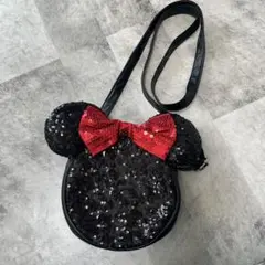 ディズニーリゾート　ミニー　スパンコール　ショルダーバッグ