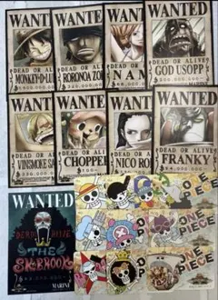 ワンピース ONEPIECE 麦スト 特典 手配書 ルフィ ゾロ ナミ サンジ