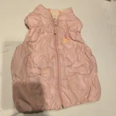 ミキハウス　ホットビスケッツ　ベスト　90 ピンク