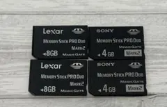 メモリースティック PRO Duo 8GB 4GB 計4枚セット