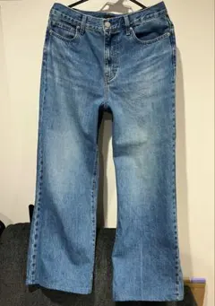 【美品・お値下げ済】ユニクロ ワイドストレート デニム 27インチ