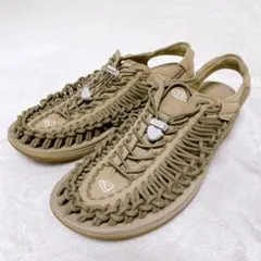 美品　KEEN キーン　ユニーク　メンズサンダル　ベージュ　29cm　現行モデル