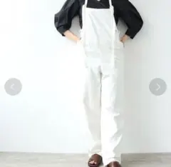 美品 YANUK リラックス　サロペット　白　ホワイト　ヤヌーク　オーバーオール