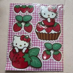 サンリオ ハローキティ 立体デコシール 未開封　いちごキティ　苺キティ