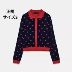 ZARA ジャカードニットボタンカーディガン S ZARA】限定品 ジャカードニットボタンカーディガン (ZARA/ニット