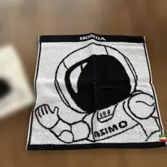 Honda ASIMO タオルハンカチ ブラック ホワイトのサムネイル