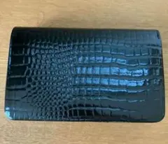 クロコ風エナメルバック　フォーマルバック　クラッチバッグ　和洋兼用