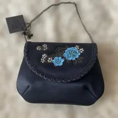 【新品・未使用】ANNA SUI 黒 パーティーバッグのサムネイル
